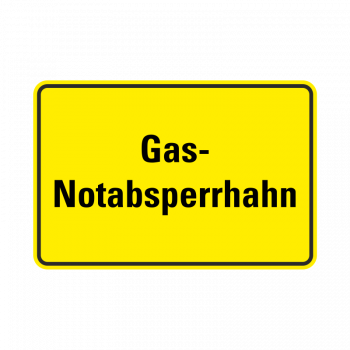 Gas- / Notabsperrhahn