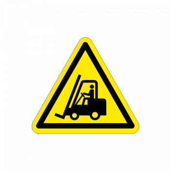 DIN EN ISO 7010 W014 / Warnung vor Flurförderzeugen