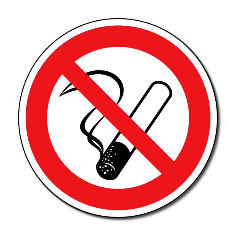 Schild Rauchen verboten D-P001 50mm 